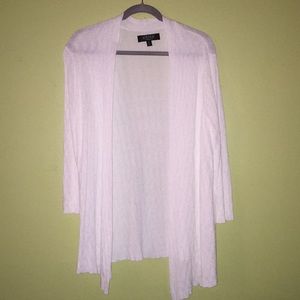 Kasper White Stretchy Cardigan/Shrug